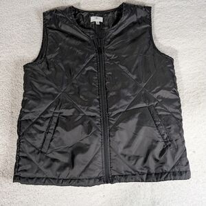 Socialite Black Quilted Vest Size S/M
